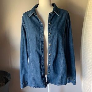 ASOS Women’s Denim Long Sleeve Button Down